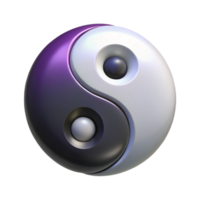 spectacular nordic Yin Yang symbol, Taoist philosophy, with Transparent Background exclusive png