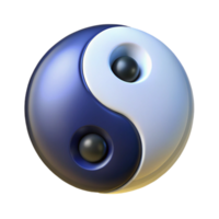 picturesque unforgettable Yin Yang symbol, Taoist philosophy, with Transparent Background png
