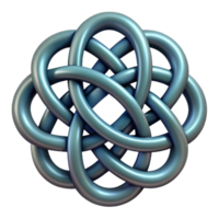 quintessential futuristic Celtic Knot, intricate design, with Transparent Background high quality png
