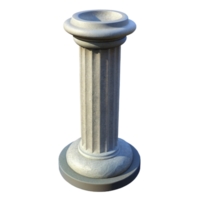 sought-after modern Professional render, hyper-specific, isolated cutout of a single, reinforced concrete column with Transparent Background high quality png