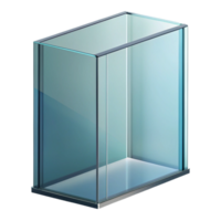 playful dramatic Professional render, hyper-specific, isolated cutout of a single, glass curtain wall panel with Transparent Background detailed png