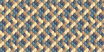 Abstract seamless pattern with overlapping semicircles in muted earth tones. Ideal for textile design, website backgrounds, or decorative prints. vector
