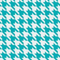 Vibrant teal and white houndstooth pattern. Perfect for textile design, fashion, or website backgrounds. vector