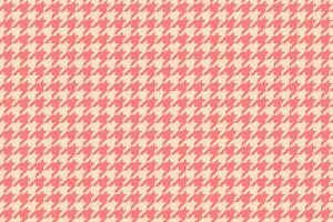 Elegant coral and cream houndstooth pattern. Perfect for textile design, fashion, website backgrounds, or any project needing a sophisticated, timeless texture. vector