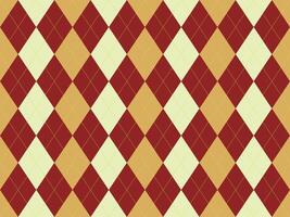Elegant argyle pattern in warm autumnal tones. Perfect for fallthemed designs, wallpapers, or textile projects. vector