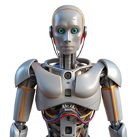 unparalleled baroque Robot torso with exposed wiring and mechanical components with Transparent Background premium png