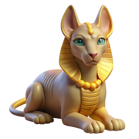 signature bohemian Sphinx, enigmatic creature with riddles, with Transparent Background sharp png