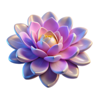 timeless geometric Photorealistic, ultra-detailed, hyper-specific professional render of a single, genetically modified alien flower with luminous petals with Transparent Background professional png