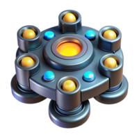 magnificent distinguished Advanced sensor array with multiple lenses and glowing indicators with Transparent Background png
