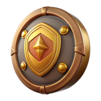 pristine traditional Aegis, shield of Zeus and Athena, with Transparent Background refined png