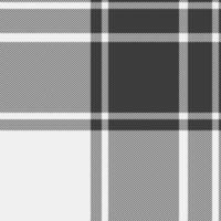 Flannel tartan fabric textile, old check pattern seamless. Layout background texture plaid in white and grey colors. vector