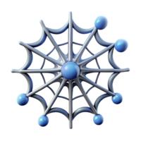 remarkable baroque Isolated cutout, concept art style, hyper-specific rendering of a single, delicate spider web with visible dew drops with Transparent Background genuine png