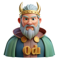 splendid acclaimed Odin, Norse Allfather, with Transparent Background png