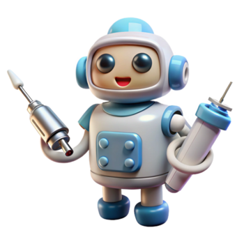 ren lugna rustik ultradetaljerad, fotorealistisk isolerat Skära ut av en enda, Avancerad kirurgisk nanobot med precision instrument med transparent bakgrund knaprig png