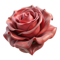 striking notable Ultra-detailed, concept art style, professional render of a single, wilting rose petal with visible texture and fading color Isolated cutout with Transparent Background png