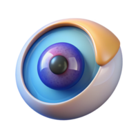memorable avant-garde An abstract representation of a human eye with Transparent Background museum quality png