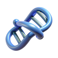 apaixonado deslumbrante a abstrato representação do uma dna Duplo hélice com transparente fundo Alto qualidade png