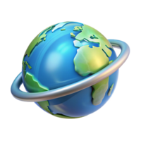 standout surreal Concept art style, isolated cutout of a holographic projection of the Earth rotating with Transparent Background detailed png