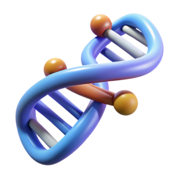 suntuoso negrito criativo a abstrato representação do uma dna Duplo hélice com transparente fundo luxo png