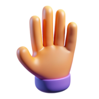 vibrant dynamic surreal A stylized, abstract hand reaching upwards with Transparent Background flawless png