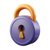 splendid exceptional A single, floating lock with intricate keyhole with Transparent Background png