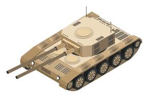 An isometric drawing of a tank vector