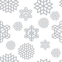 Snowflakes on a white background vector