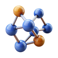 wonderful quintessential An abstract representation of a chemical molecule with Transparent Background png