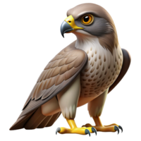 whimsical exquisite A soaring hawk, sharp talons, piercing gaze with Transparent Background detailed png