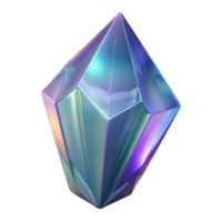 whimsical dramatic Photorealistic, professional render of a single, intricate, alien crystal shard, isolated cutout, hyper-specific with Transparent Background refined png