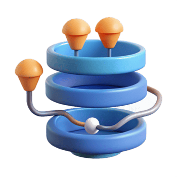 reflexivo encantador a abstrato representação do uma dados corrente com transparente fundo refinado png