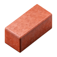 tranquil beautiful Photorealistic, hyper-specific isolated cutout of a single, concrete brick with Transparent Background authentic png