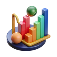 romantic magnificent An abstract representation of a financial chart with Transparent Background detailed png