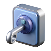 pristine exceptional Photorealistic, hyper-specific isolated cutout of a modern, keyless digital door lock with Transparent Background png