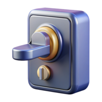 picturesque dreamy rustic Photorealistic, hyper-specific isolated cutout of a modern, keyless digital door lock with Transparent Background gallery standard png