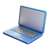memorable abstract Laptop computer with blank screen with Transparent Background high resolution png