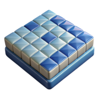 striking nordic Photorealistic, hyper-specific isolated cutout of a single, ceramic floor tile, mosaic pattern with Transparent Background 8K png