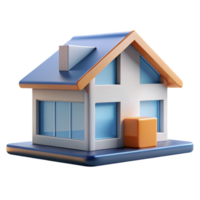joyful enchanting A house, architectural abstract, minimalist design with Transparent Background expertly shot png