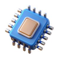 stunning unparalleled Microchip with intricate circuitry with Transparent Background png