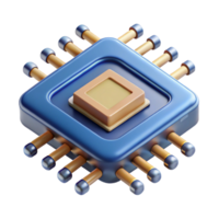peaceful beautiful Microchip with intricate circuitry with Transparent Background top-tier png