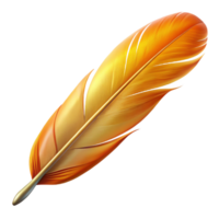 remarkable tropical A realistic rendering of a single feather from a phoenix with Transparent Background precision png