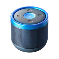 standout abstract Smart speaker with voice assistant activated with Transparent Background sharp png