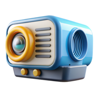 striking inspired Projector displaying a presentation with Transparent Background png