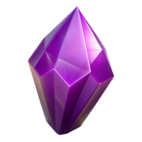 mesmerizing dynamic mid-century Photorealistic, isolated cutout of a single, glowing crystal shard, amethyst, jagged edges with Transparent Background authentic png