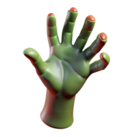 romantic gorgeous A realistic rendering of a zombie hand reaching out with Transparent Background premium png