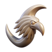 gorgeous notable Concept art style, hyper-specific professional render of a single, feathered griffin talon, sharp, curved with Transparent Background png