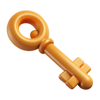 magnifico eccezionale un' realistico interpretazione di un' scheletro chiave con intricato dettagli con trasparente sfondo png