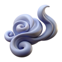 wonderful intense abstract A smoke plume, swirling, abstract design with Transparent Background 8K png
