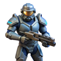 picturesque rustic Hyper-specific concept art style, isolated cutout of a space marine in full armor holding a plasma rifle with Transparent Background professional png
