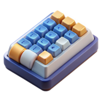 striking memorable Mechanical keyboard with custom keycaps with Transparent Background png